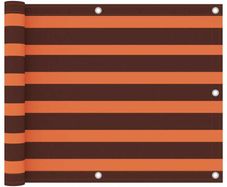 Balcony Screen Balcony Screen Orange and Brown 75x300 cm Oxford Fabric