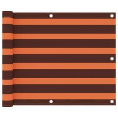 Balcony Screen Balcony Screen Orange and Brown 75x300 cm Oxford Fabric
