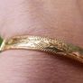 Vintage Ladies 18CT GOLD PLATED Bangle Bracelet Image 8
