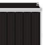 Triple Garbage Bin Shed Brown 213x81x121 cm Steel Image 5