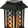 Garden Candle Lantern - Solar Powered - Flickering Effect - Amber LED - 17.5cm by Festive Lights Image 3