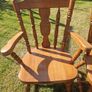 Solid oak chairs Image 3