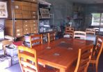 Solid wooden dining table