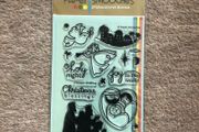 Paper Smooches "A blessed Christmas" photopolymer stamp set