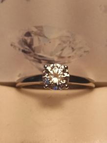 Swarovski Zirconia Petite Solitaire Silver Ring