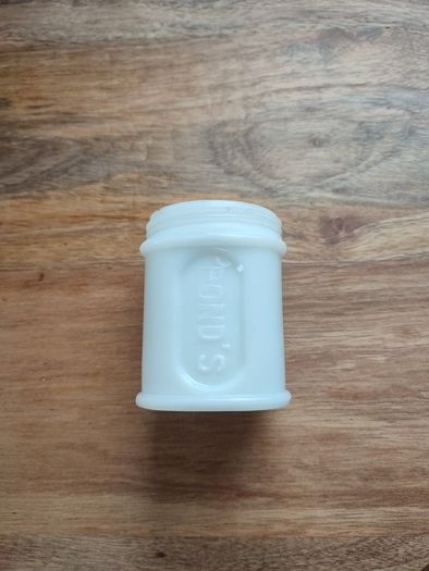 Antique Pond's milk glass