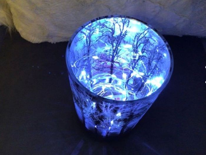 Christmas Scene Light Up Vase