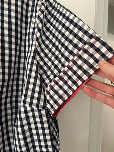 gingham blouse