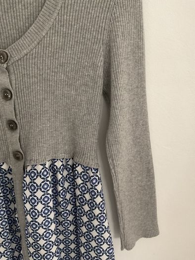 cardigan Bnwot small Benetton cardigan with satin peplum