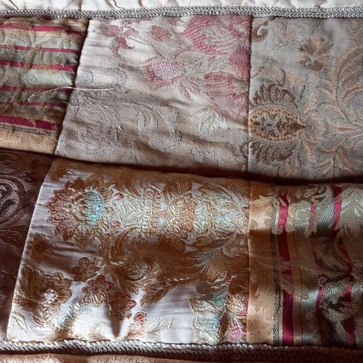 Beautiful King-Size Gold Patchwork Bedspread from Arnotts