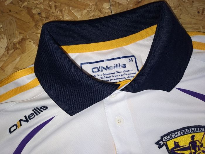 Wexford Minor Hurling 2012 Polo Shirt O'Neills Jersey GAA Loch Garman Leinster White GAA Gaelic Football Hurling Camogie