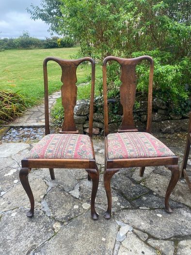 4 antique wooden chairs
