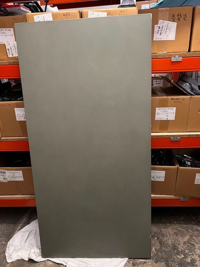West Elm concrete dining table