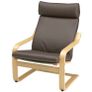 POANG Armchair, Dark Brown Leather Image 5