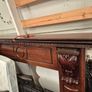 wooden mantel and marble base Image 2