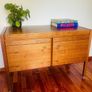 Solid Teak Mid Century Office Credenza/Sideboard high quality Image 2