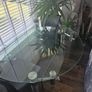 Glass dining table & 2 chairs Image 3