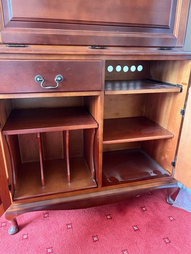 Hand made Higginbotham mahogany display cabinet