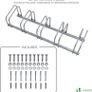 NEW SALE | 5 Bike Stand Floor or Wall mounted bike rack for garage Bicycle Parking rack Cycle Storage Locking Stand Image 5