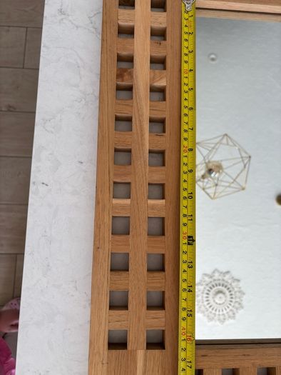 Wooden framed mirror