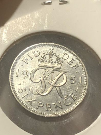1951 Proof sixpence George VI 20 k minted