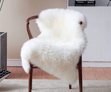 MULTIPLE SIZES/COLOURS AVAILABLE Faux Fur Rug, Fluffy Rug, Shaggy Rugs,Faux Sheepskin Rugs Floor Carpet for Bedrooms Living Room Kids Rooms Decor (White, 50 X 80 CM)