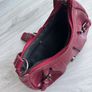 Shoulder Bag purse burgundy red Image 3