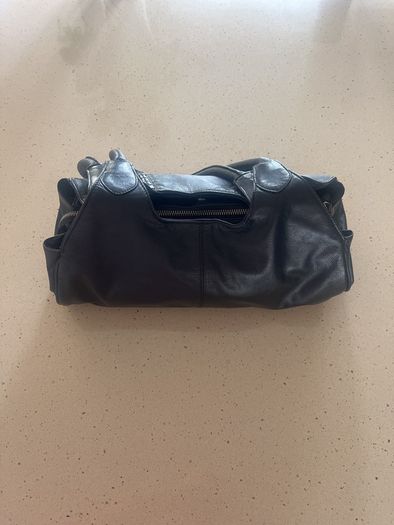 Genuine Leather Black Shoulder bag