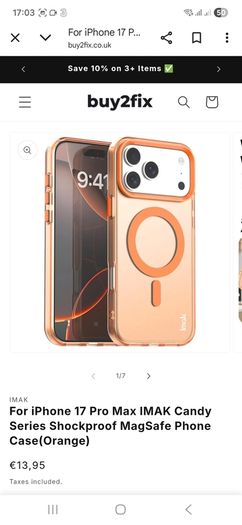 Apple iPhone 17 Pro Max Covers/ Cases