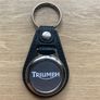 Synthetic leather Triumph key ring with shopping trolley token/coin Image 10