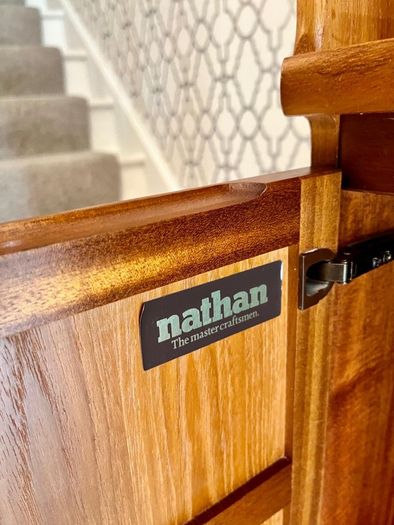 Mid century teak media unit by Nathan