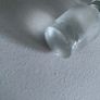 Hand blown vintage glass decanter with gin tag Image 4