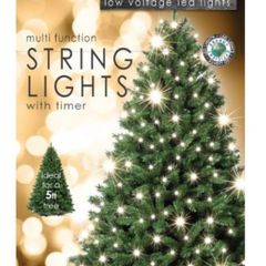 500 Warm White Multi Function String Lights With Timer