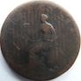1806 King George III copper Half Penny Image 3