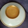 Porcelain collectible plate with historical plot Betsy Rose with gold inlaid lid Image 4