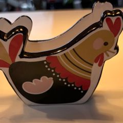Retro Chicken Ceramic Napkin Holder / Letter Rack