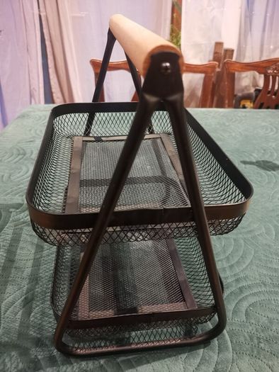 Storage basket for kitchen or office.