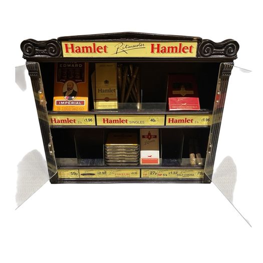 Vintage Hamlet Cigars & Tobacco Shop Display Cabinet, Ritmeester Advertising Display