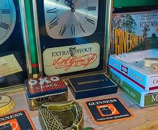 Vintage guinness brass clock