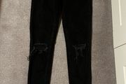 H&amp;M black rip jeans Size 10