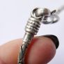 Vintage heavy 925 Sterling Silver 5mm round Byzantine Chain Necklace length 20" - 39g Image 8