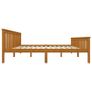 Bed Frame Honey Brown Solid Pinewood 6FT Super King Image 2