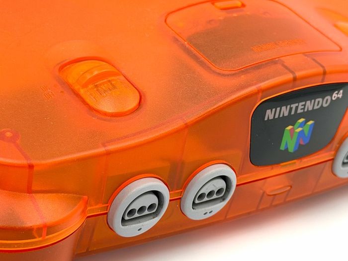 Nintendo N64 Funtastic Fire Orange Console - Mint Condition