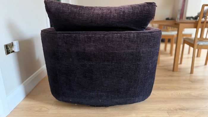 Navy Swivel Armchair