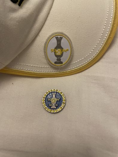 New Solhiem Golf Cap & Magnetic Golf Ball Marker