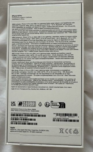 iPhone 14 Pro 256GB Silver - Unlocked - Boxed