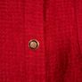 Zara Red Textured Knit Gold Button Longline Cardigan Dress Size S Image 4