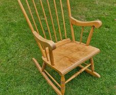Wooden rocking chair