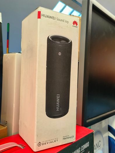 HUAWEI Sound Joy Portable Bluetooth Speaker, 79 dBA @2 m Devialet Quad Speakers, 26 Hour Playback, Shake Stereo Link Up, Obsidian Black