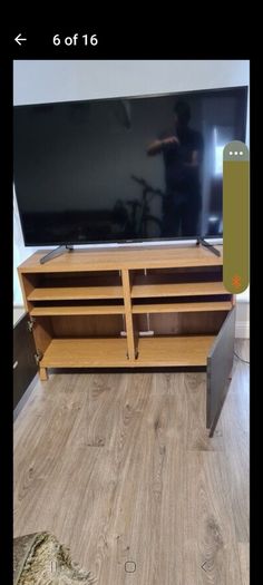 TV Table Excellent condition like new used for 65" and bigger